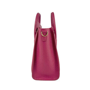 Celine Leather Magenta Luggage Shoulder Gold Bag Shopper